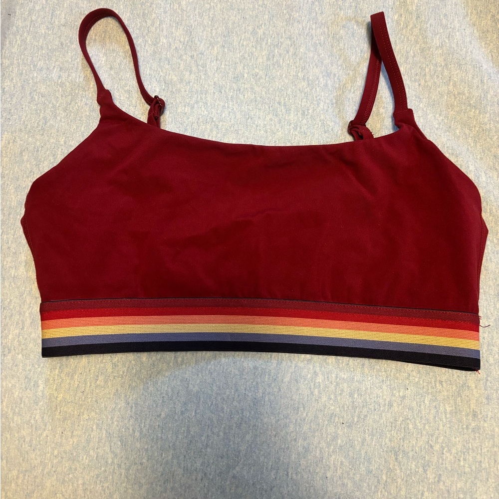 Marine Layer Red Sports Bra Large L